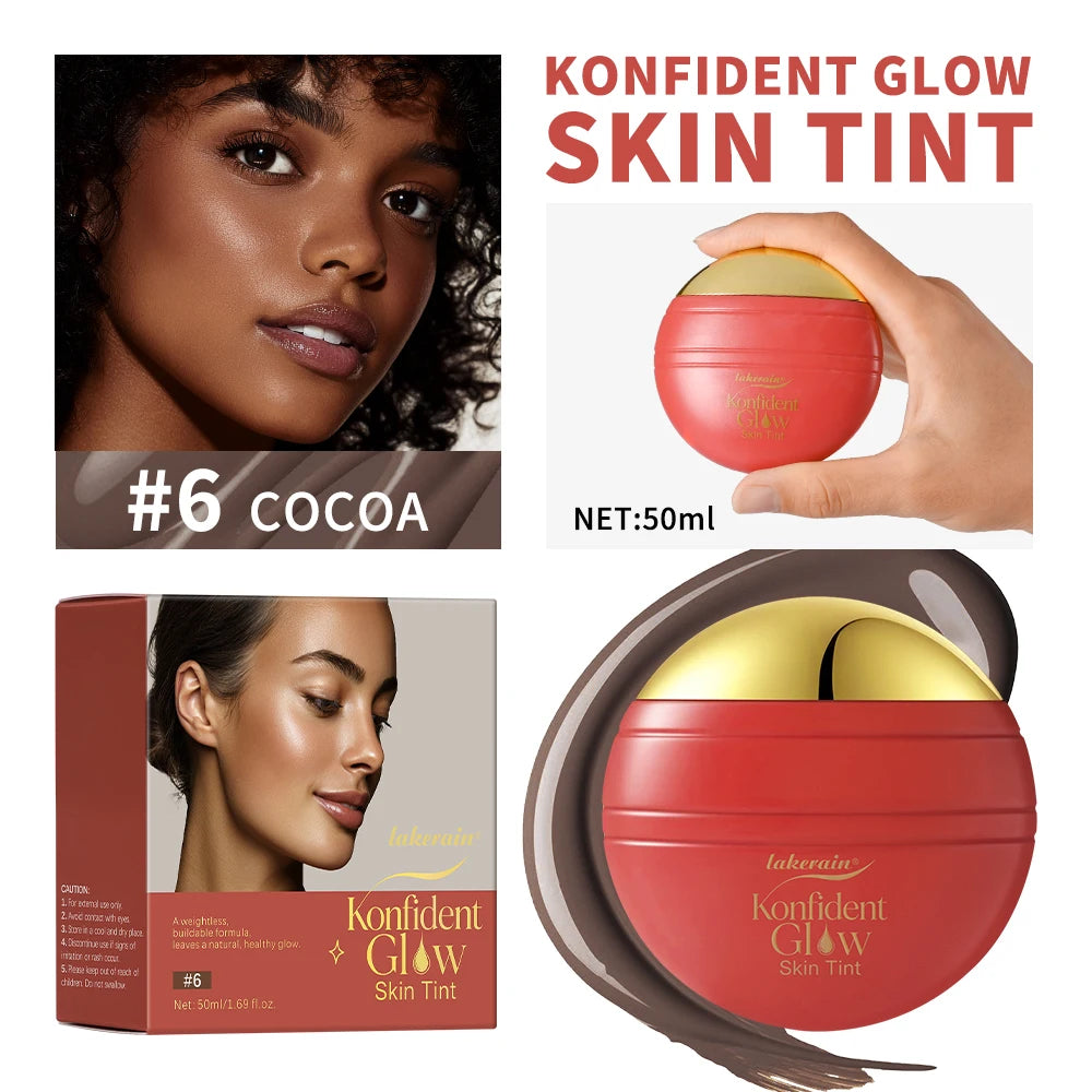 Skin Tint Foundation and Liquid Makeup Base for Daily Radiant Complexion