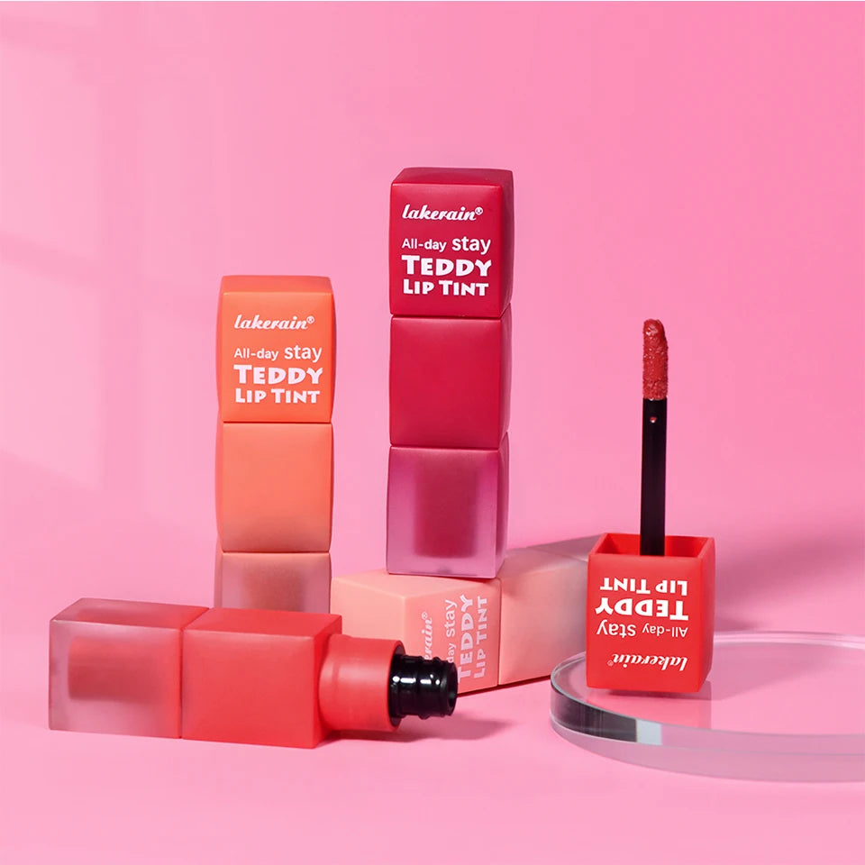 Teddy Lip Tint and Matte Liquid Lipstick for long lasting waterproof natural makeup
