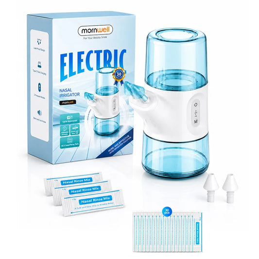 Electric Nasal Irrigator and Sinus Rinse Device for Daily Congestion Relief
