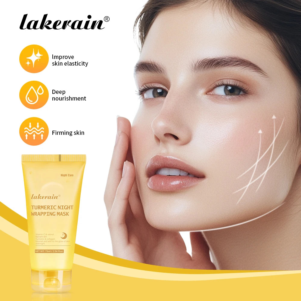 Turmeric Peel Off Mask and Collagen Sleeping Pack for Nightly Facial Radiance