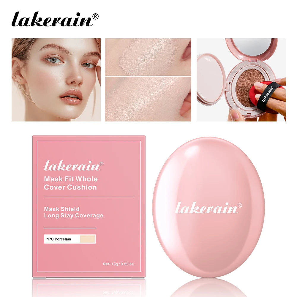 Semi Matte CC Cream Cushion and Long Lasting Foundation for Flawless Face Makeup - 1