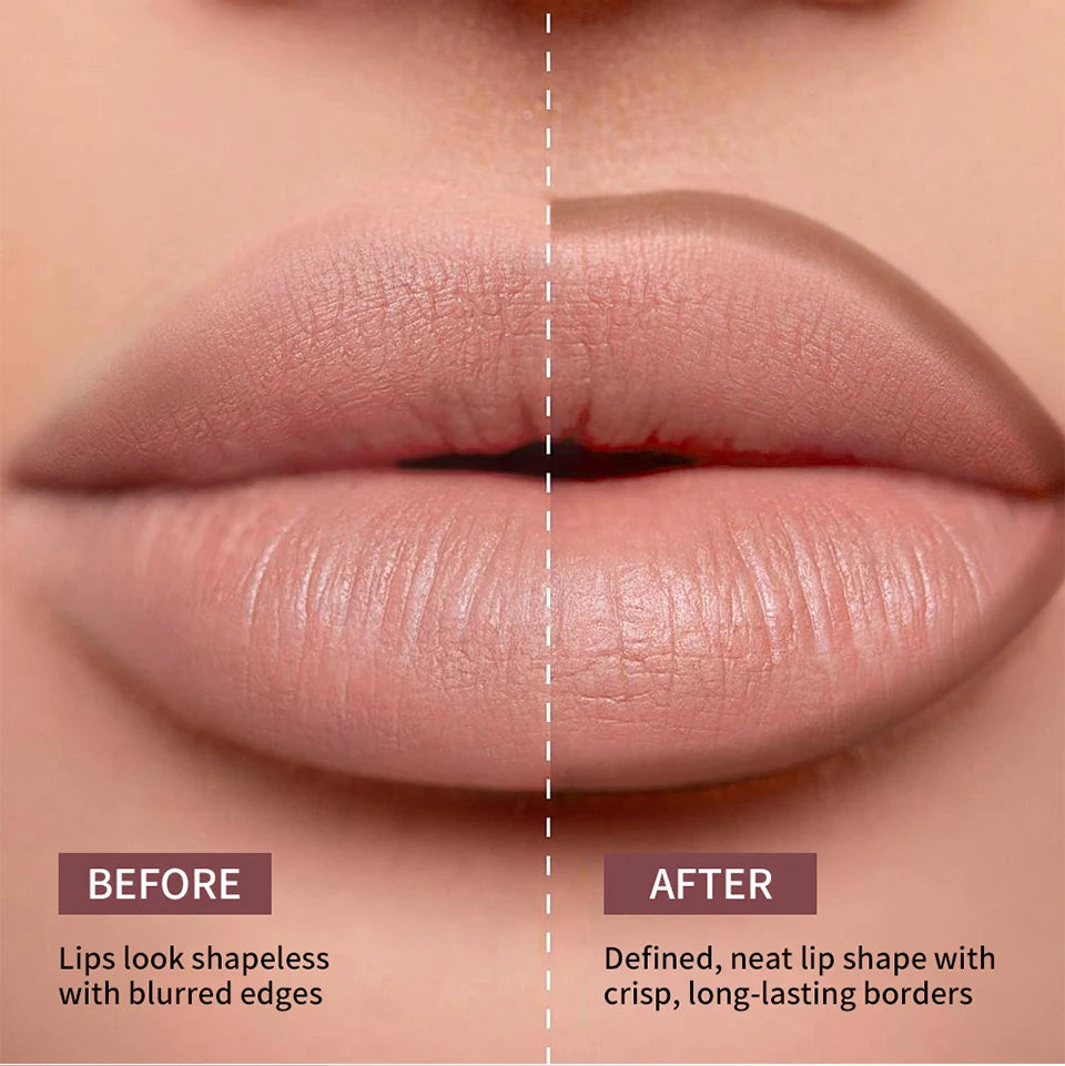Lip Contour Lip Stain and Long Lasting Liner for Perfect Daily Makeup Looks - 12