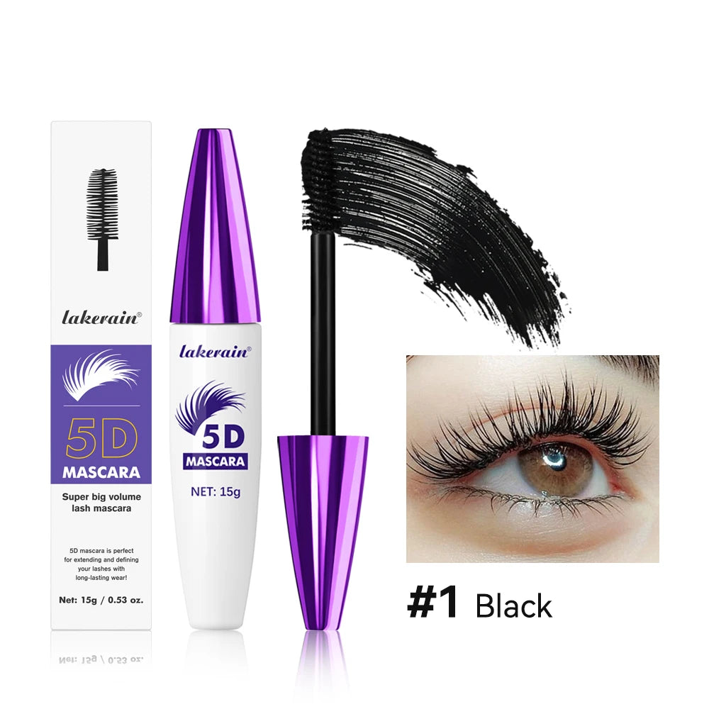 5D Mascara and Waterproof Lash Lengthening Volume Makeup for Daily Eye Styling