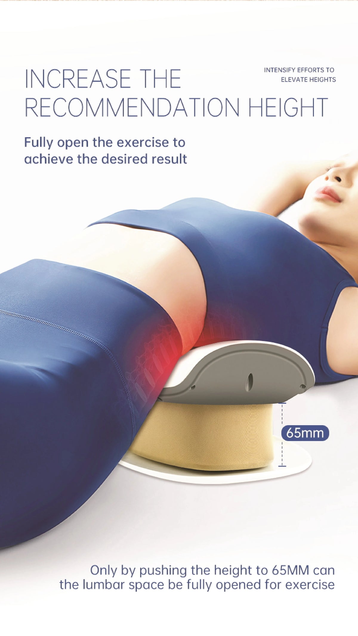 Electric Lumbar Traction Massager and Back Stretcher for Daily Relief at Home