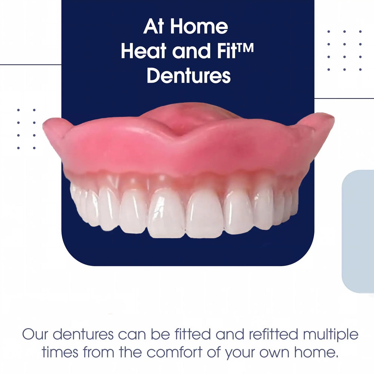 Natural Cosmetic Denture Kit and Fake Teeth Set for Daily Smile Comfort Fit