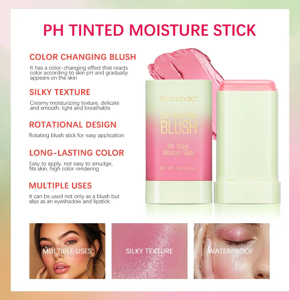 Tinted Moisture Blush Stick and Cream Color Blusher for Daily Natural Makeup - 3