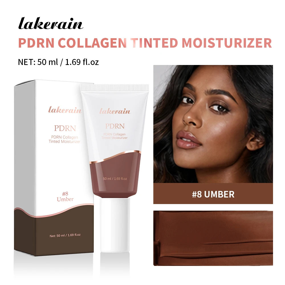 PDRN Collagen Tinted Moisturizer and Radiant Skin Foundation for Daily Glow Makeup - 24