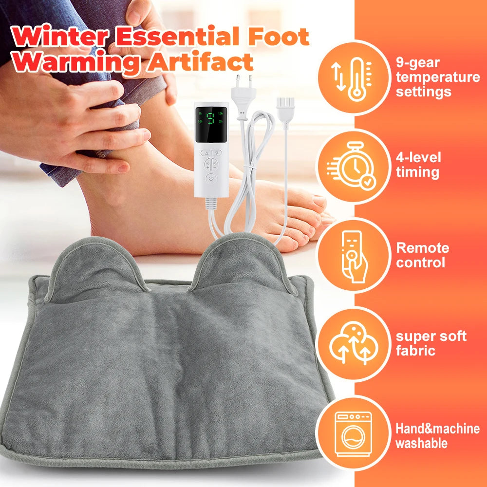 Foot Warmer and Electric Heating Pad for Office or Home Winter Comfort - 8