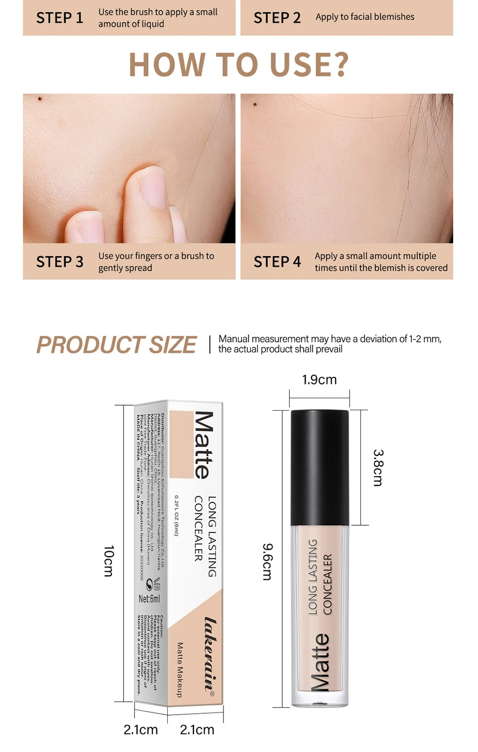 Liquid Concealer and Full Coverage Makeup for Flawless Daily Skin Perfection