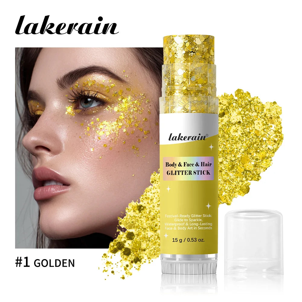 Body Shimmer Stick and Glitter Glow Balm for Festival and Party Makeup Looks - 26