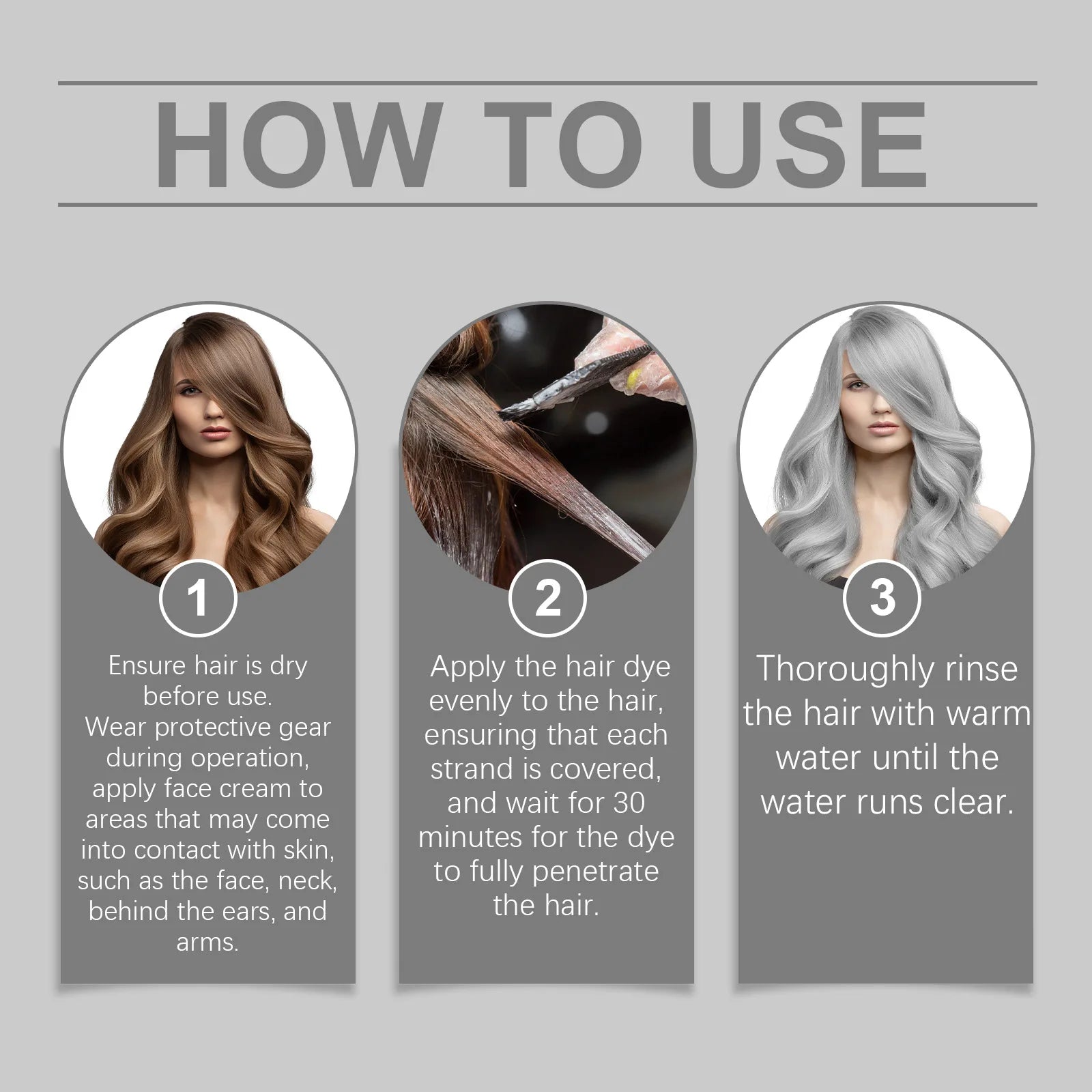 Permanent Silver Hair Dye and Gray Hair Color Cream for Salon Quality Results - 4