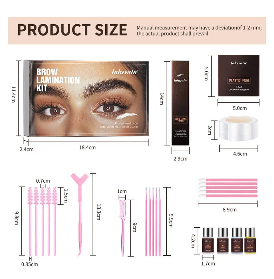 Brow Lamination Kit and Eyebrow Lifting Set for Professional Salon Home Beauty - 13