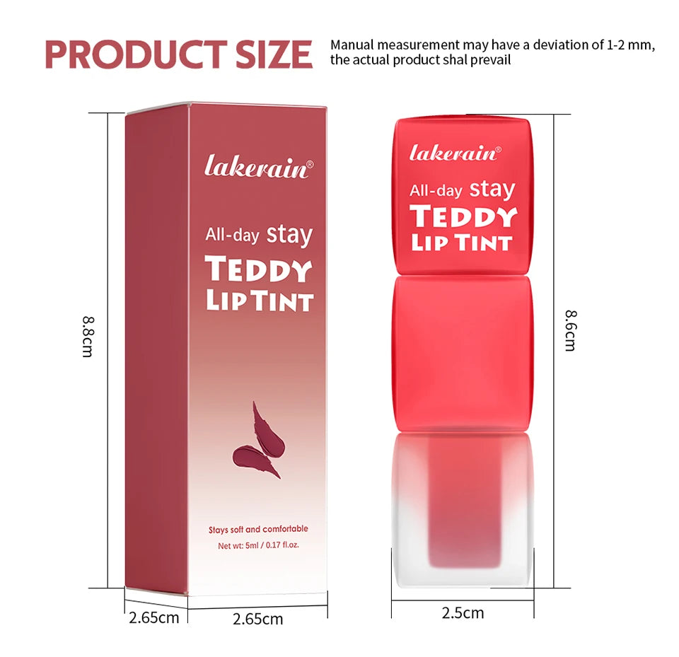 Teddy Lip Tint and Matte Liquid Lipstick for long lasting waterproof natural makeup