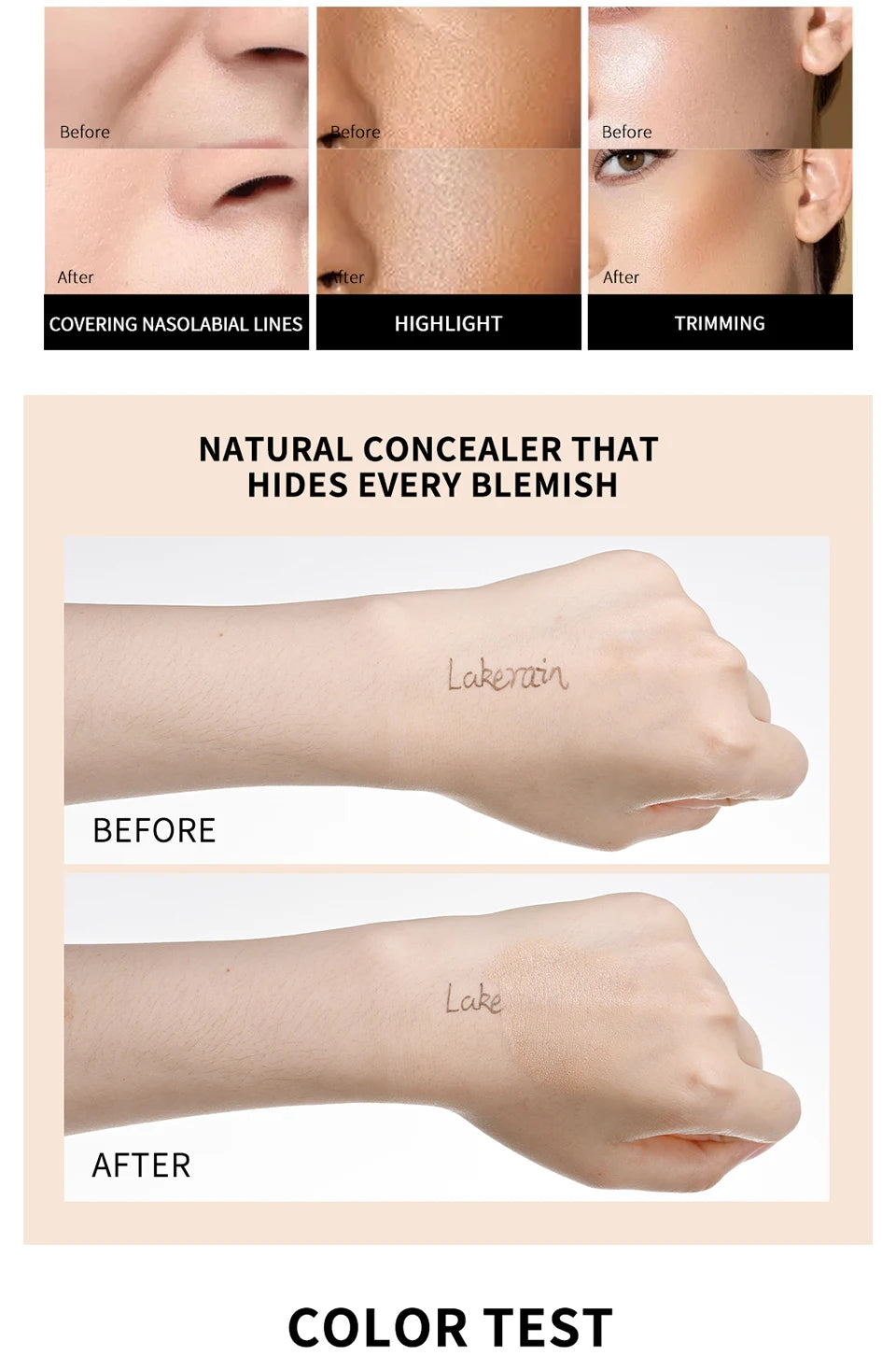Liquid Concealer and Full Coverage Makeup for Flawless Daily Skin Perfection - 11