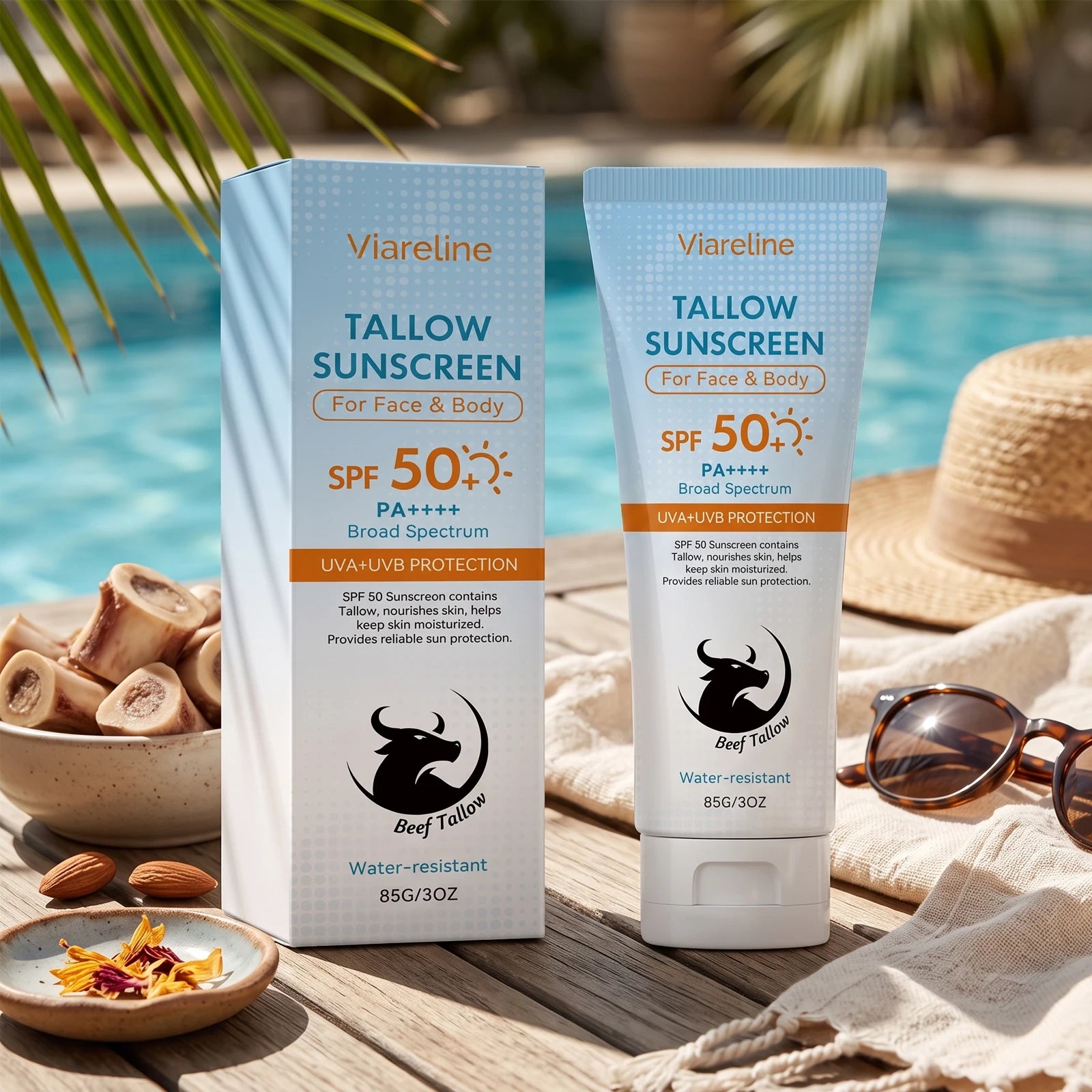 Tallow Sunscreen and Moisturizing SPF Cream for Daily Sun Protection - 7