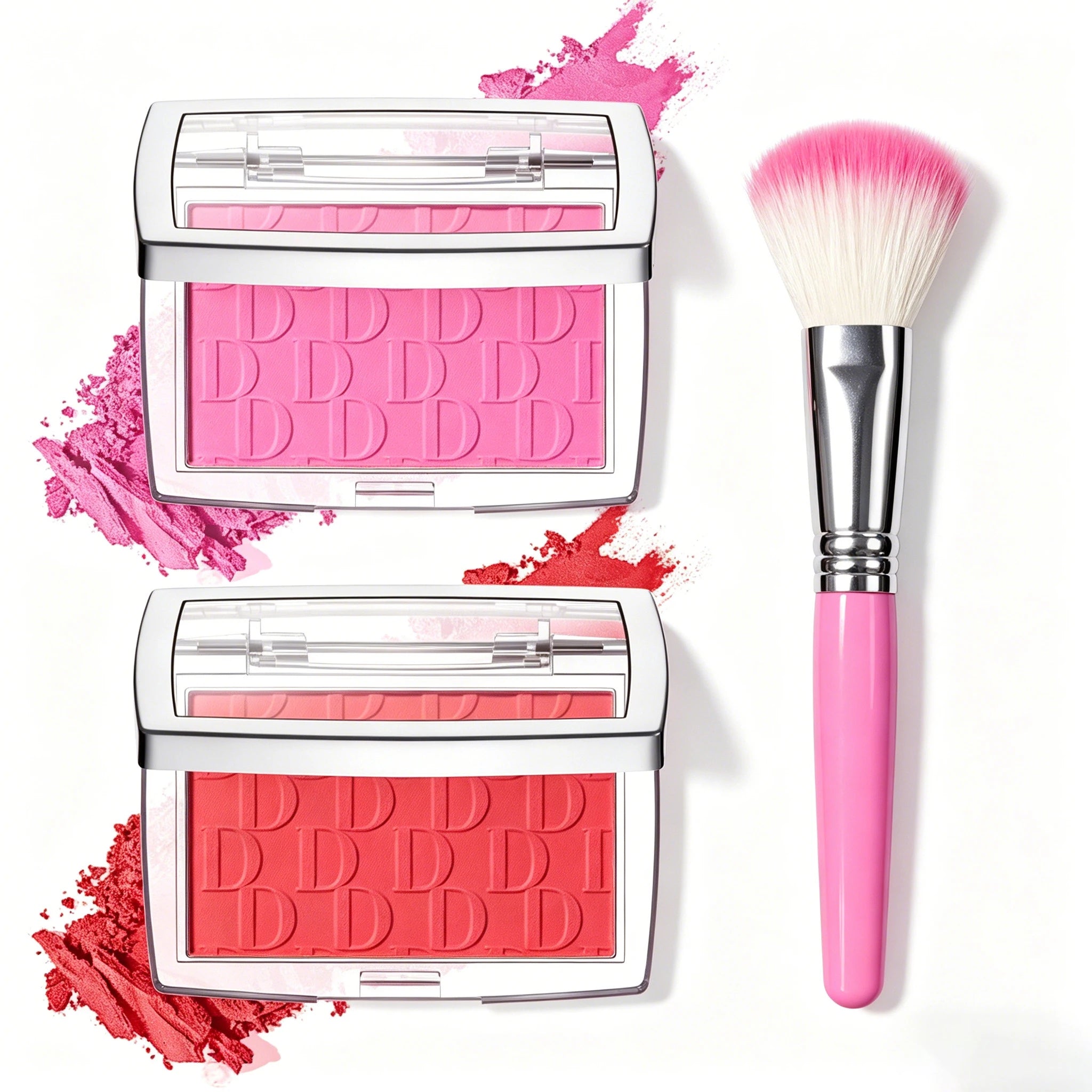 Embossed Blush Palette and Matte Face Powder for everyday makeup enhancement - 1