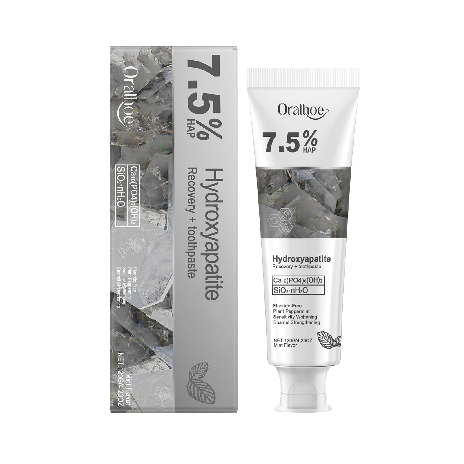 Hydroxyapatite Toothpaste and Enamel Repair Cream for Daily Whitening and Care - 19