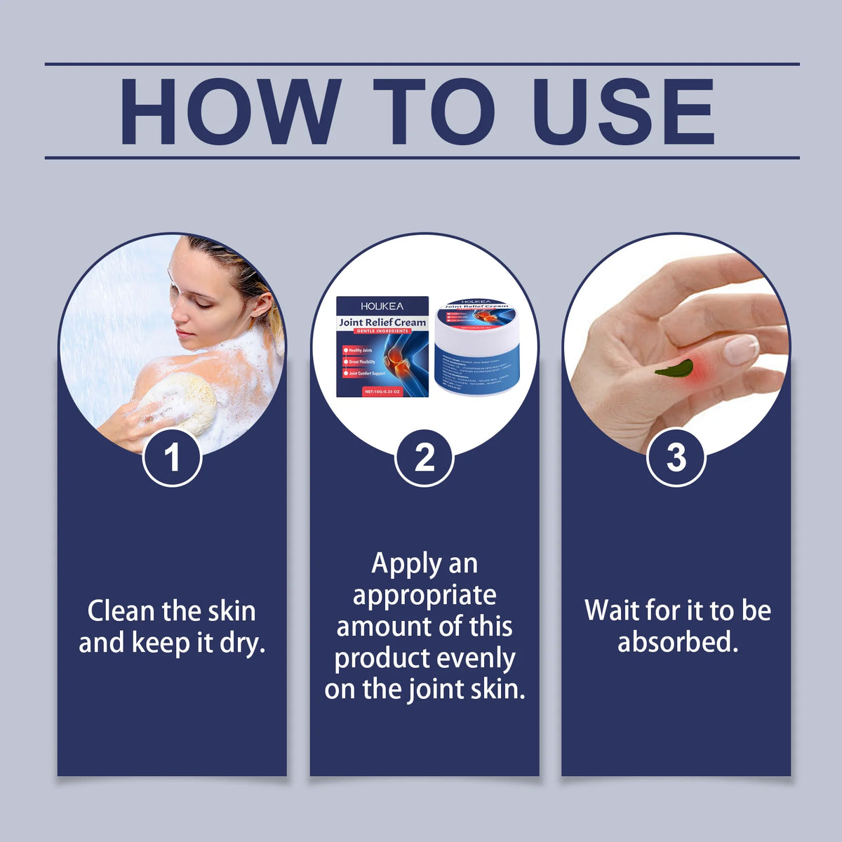 Joint Relief Massage Cream and Muscle Soothing Lotion for Daily Joint Care Support