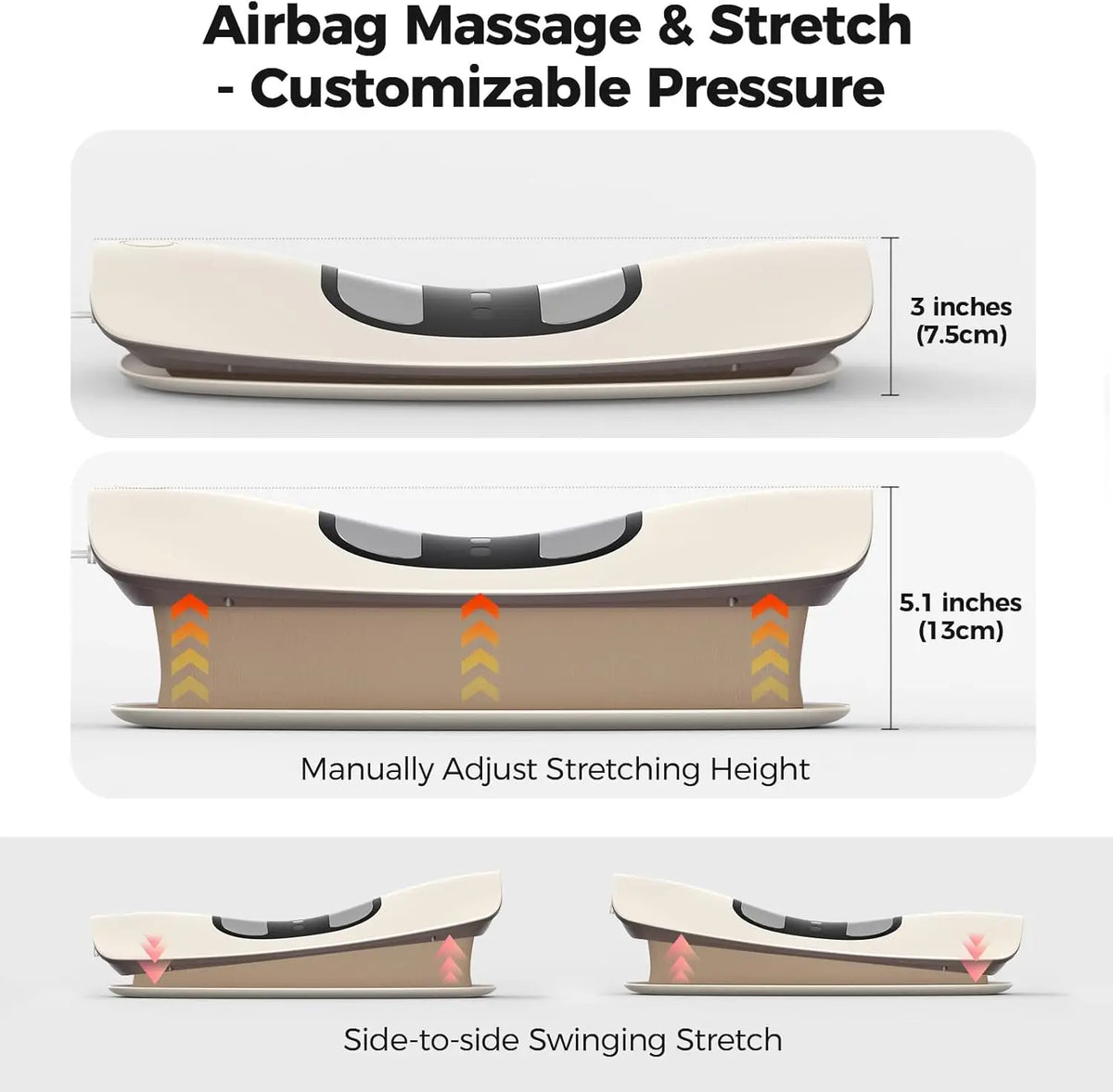 Electric Lumbar Traction Massager and Back Stretcher for Daily Relief at Home