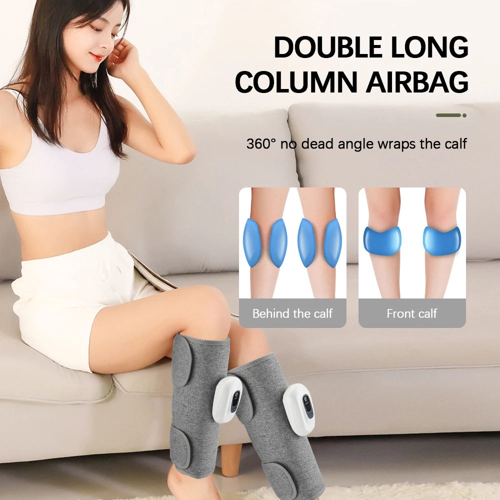 Air Compression Calf Massager and Leg Recovery Wrap for Sedentary Workers - 8