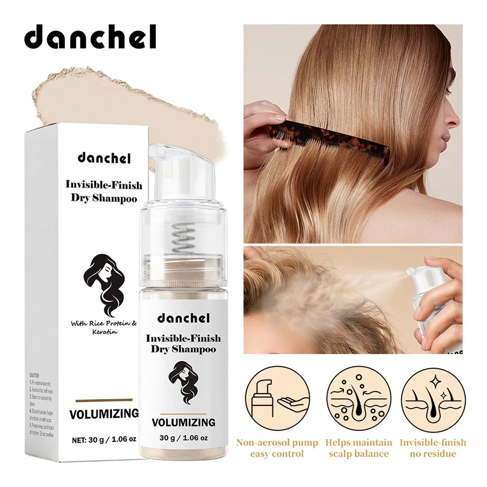 Dry Shampoo Powder and Hair Volumizing Spray for Refreshing Roots on the Go - 7