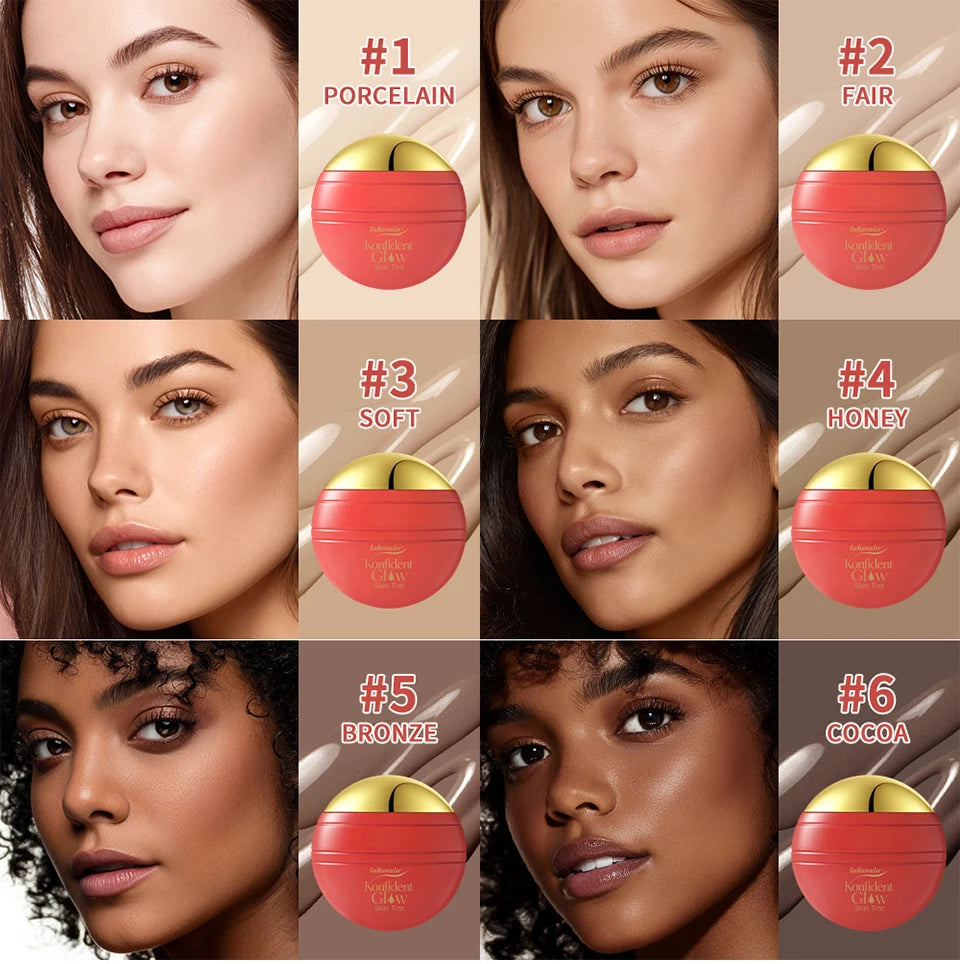 Skin Tint Foundation and Liquid Makeup Base for Daily Radiant Complexion