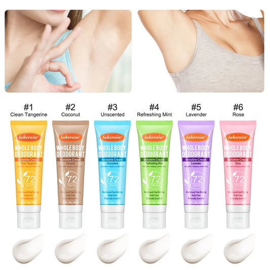 Body Deodorant Cream and Natural Antiperspirant for Daily Freshness and Odor Control
