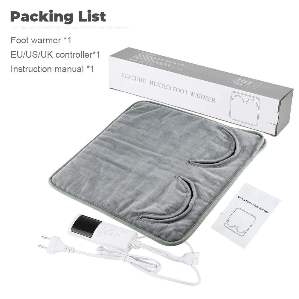 Foot Warmer and Electric Heating Pad for Office or Home Winter Comfort