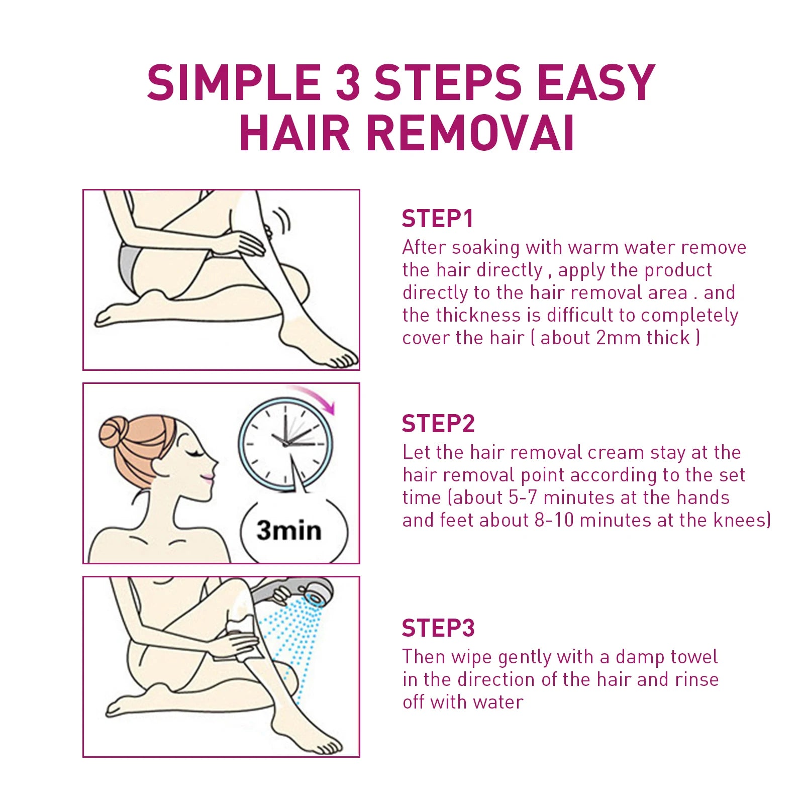 Hair Removal Cream and Depilatory Lotion for Painless Grooming and Smooth Skin - 12