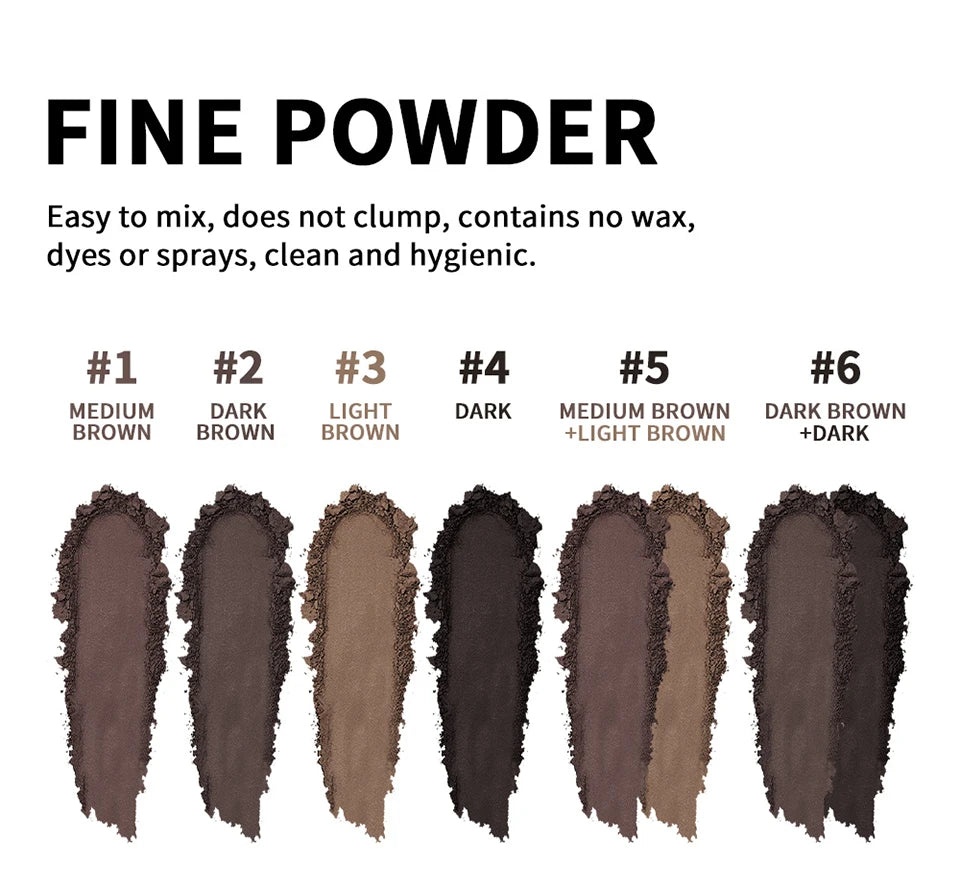 Hair Root Cover Up Powder and Hairline Shadow Palette for Seamless Grey Coverage - 16