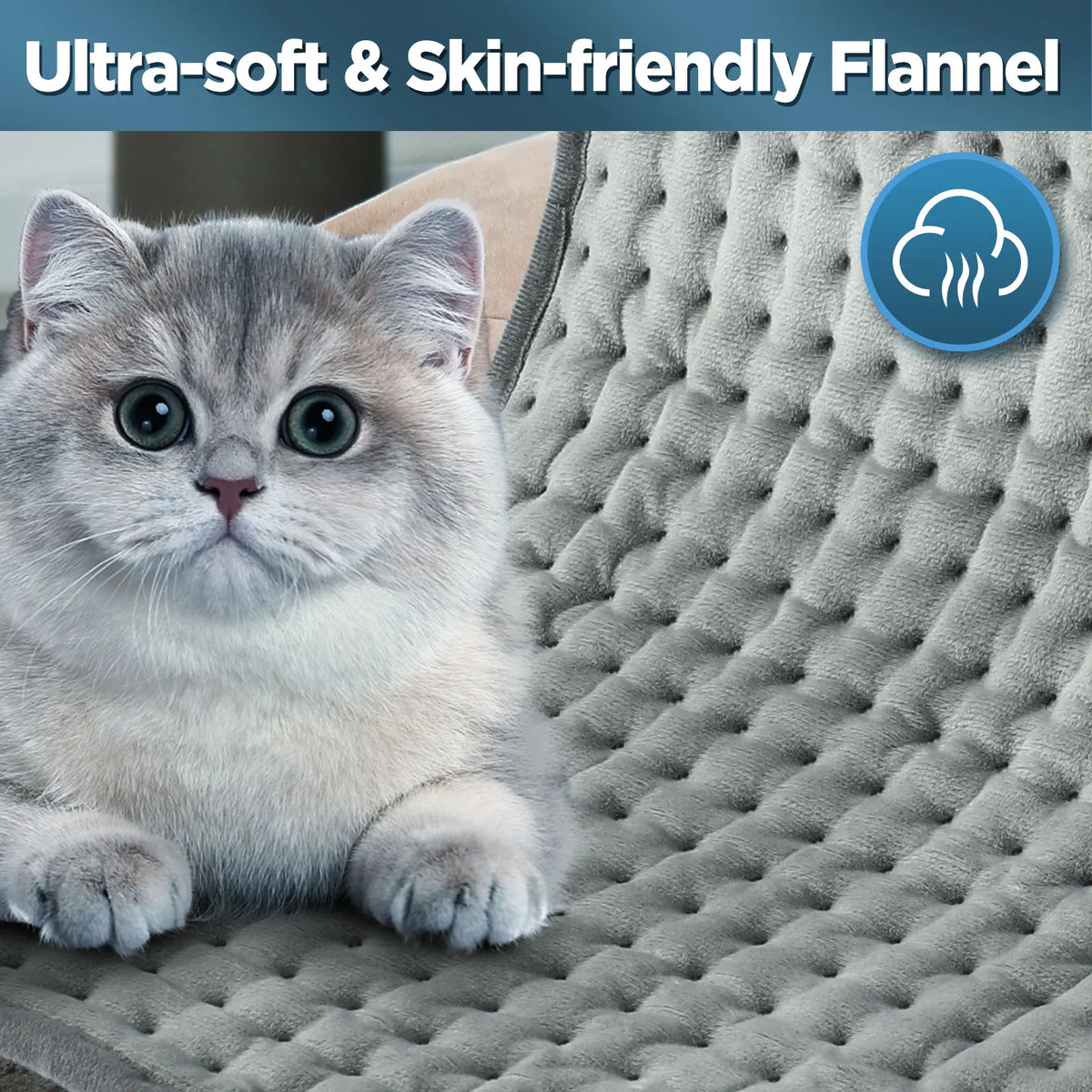 Electric Heating Pad and Warming Blanket for Muscle Pain Relief and Cold Evenings