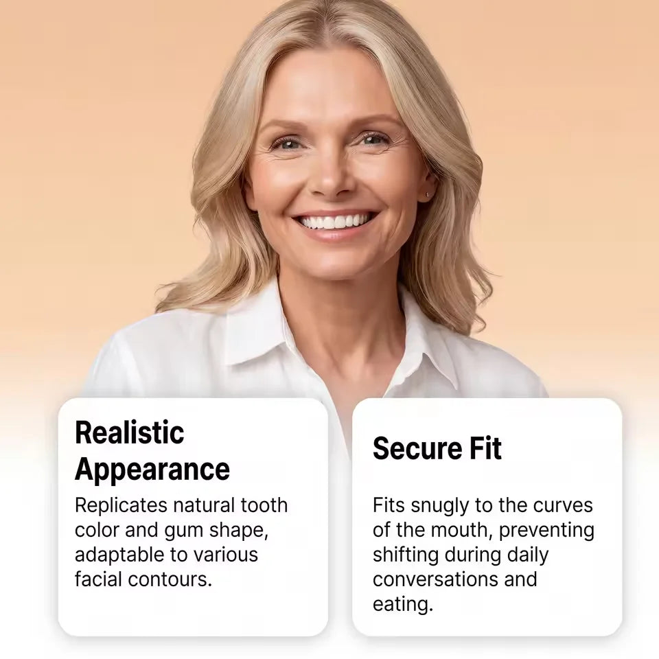 Full Mouth Silicone Dentures and Fake Teeth Set for Daily Smile Enhancement Needs - 8