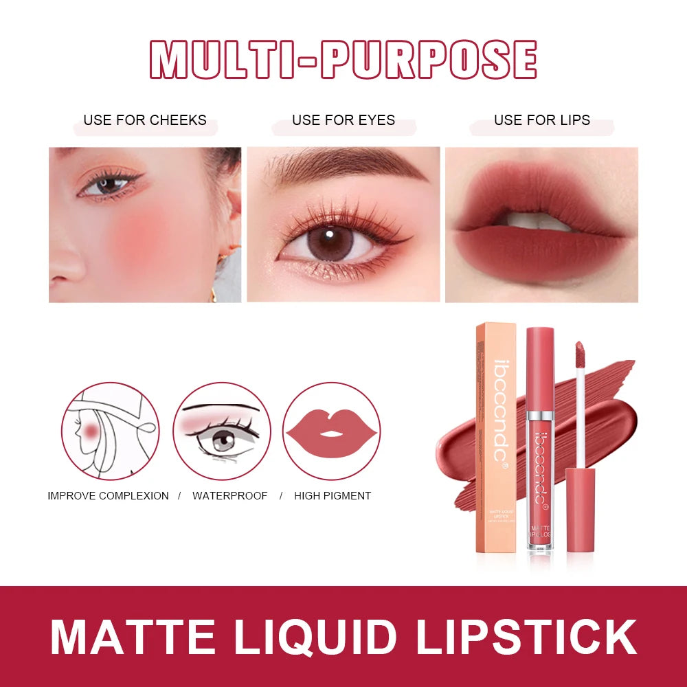 Matte Liquid Lipstick and Long Lasting Lip Glaze for everyday wear and makeup routine