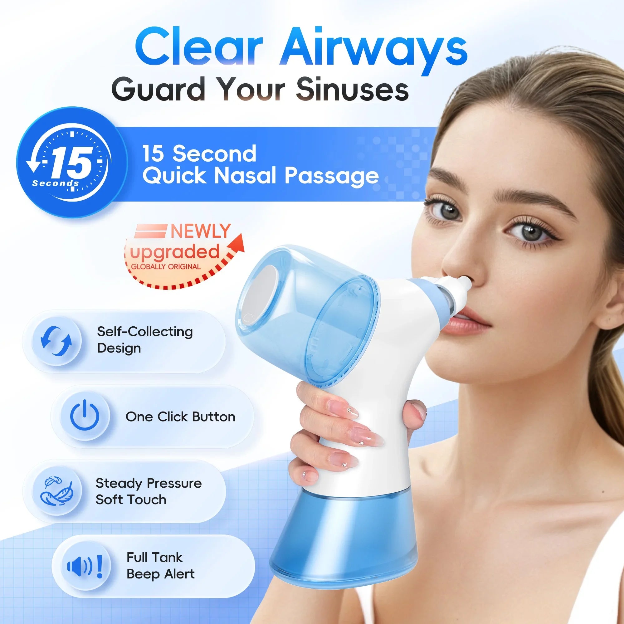 Nasal Irrigation System and Sinus Rinse Machine for Allergy and Congestion Relief - 2