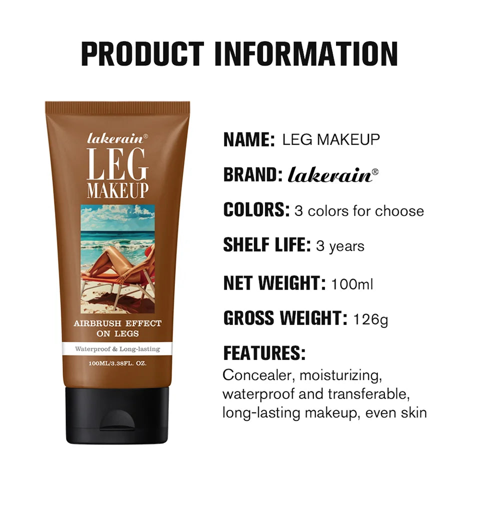Leg Makeup Lotion and Body Foundation for Smooth Even Skin Tone Daily Wear