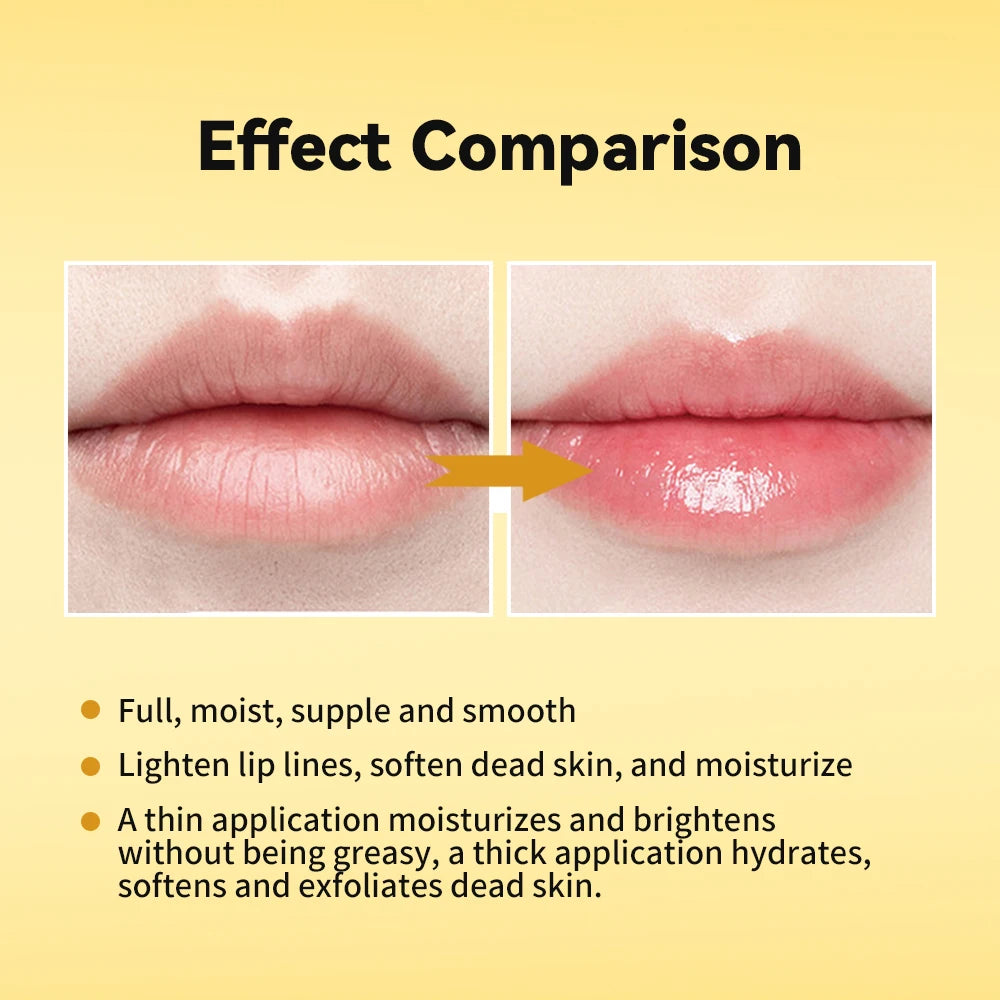 Propolis Lip Gel and Hydrating Lip Mask for Overnight Repair and Dry Lip Care