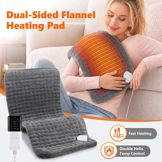 Electric Heating Pad and Thermal Warming Mat for Home and Office Pain Relief Sessions
