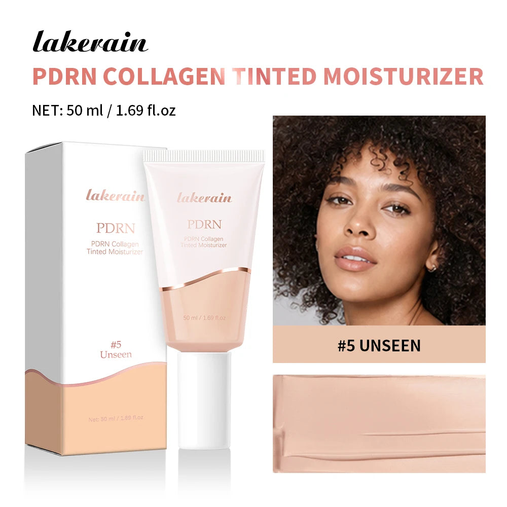 PDRN Collagen Tinted Moisturizer and Radiant Skin Foundation for Daily Glow Makeup