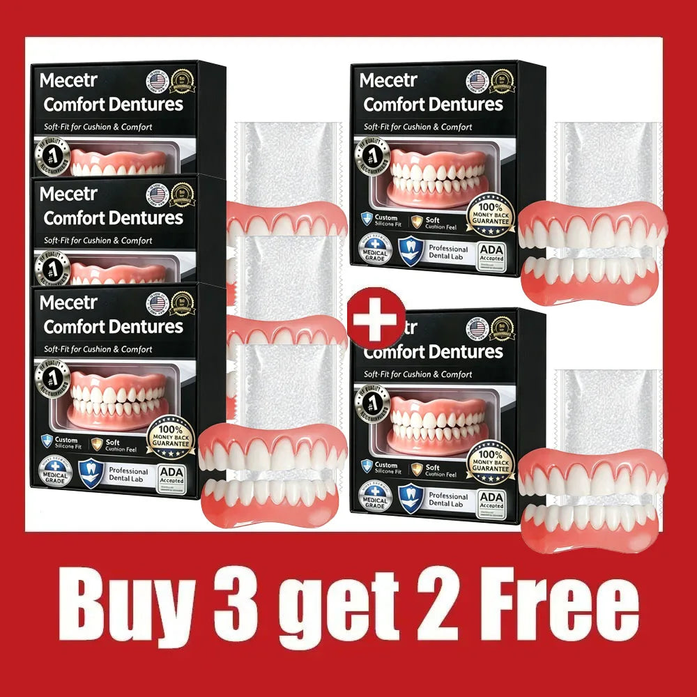Adjustable Dentures and Fake Teeth Set for Adults and Elderly Daily Wear - 8