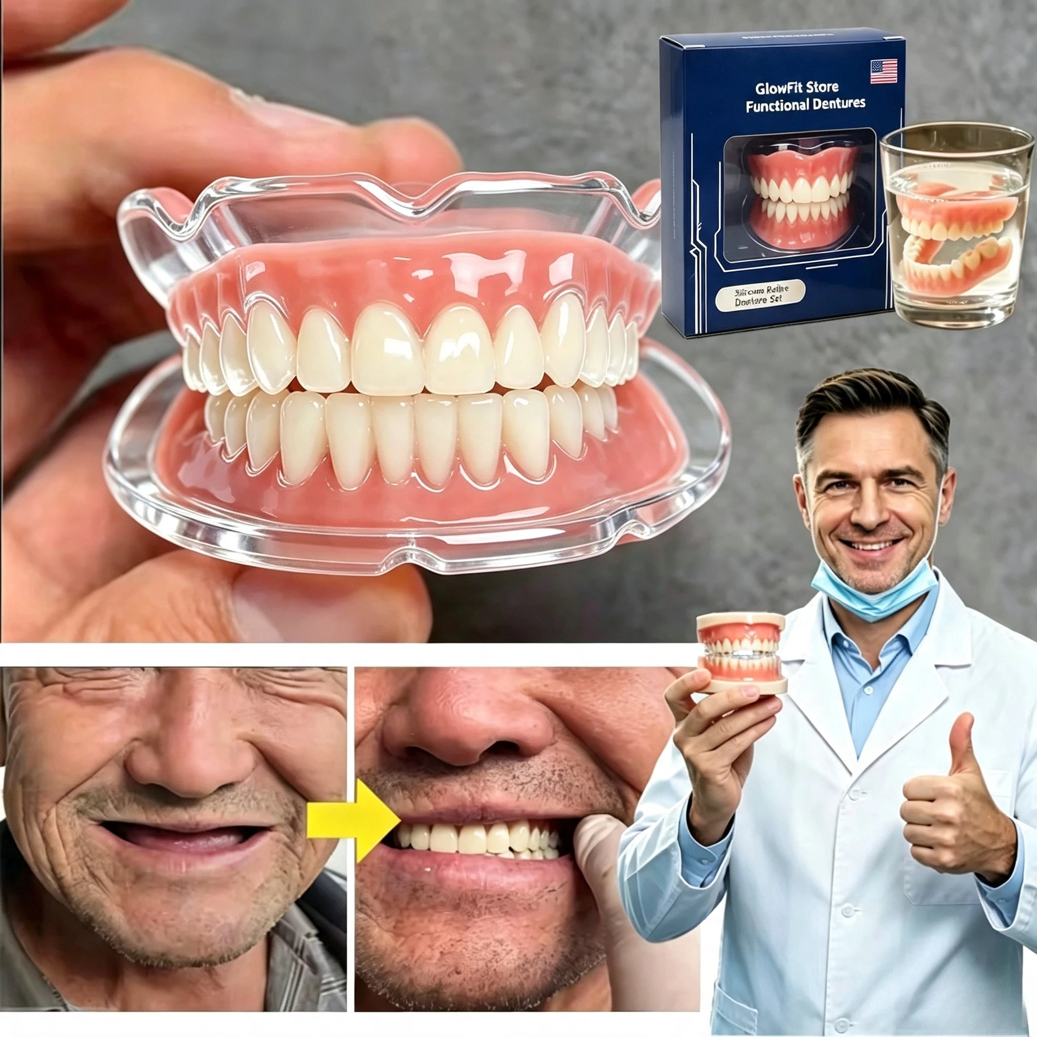 Resin Fake Teeth and Instant Smile Veneers for Daily Confidence and Social Events - 2
