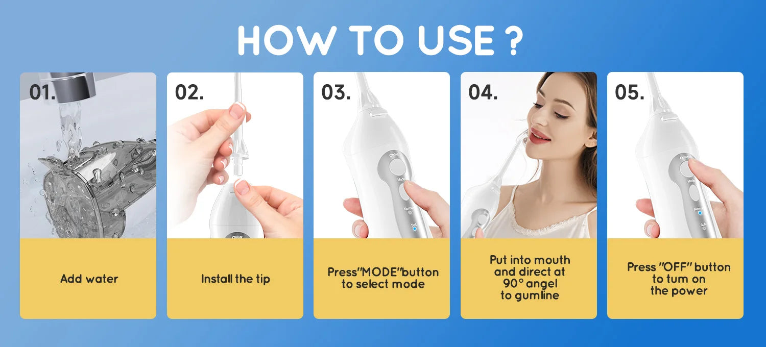 Water Flosser and Electric Toothbrush Set for Deep Dental Care at Home Travel - 12