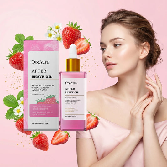 After Shave Oil and Soothing Serum for Post Hair Removal Skin Care Routine