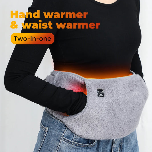 Electric Hand Warmer and Heating Waist Belt for Cold Winter Relief at Home