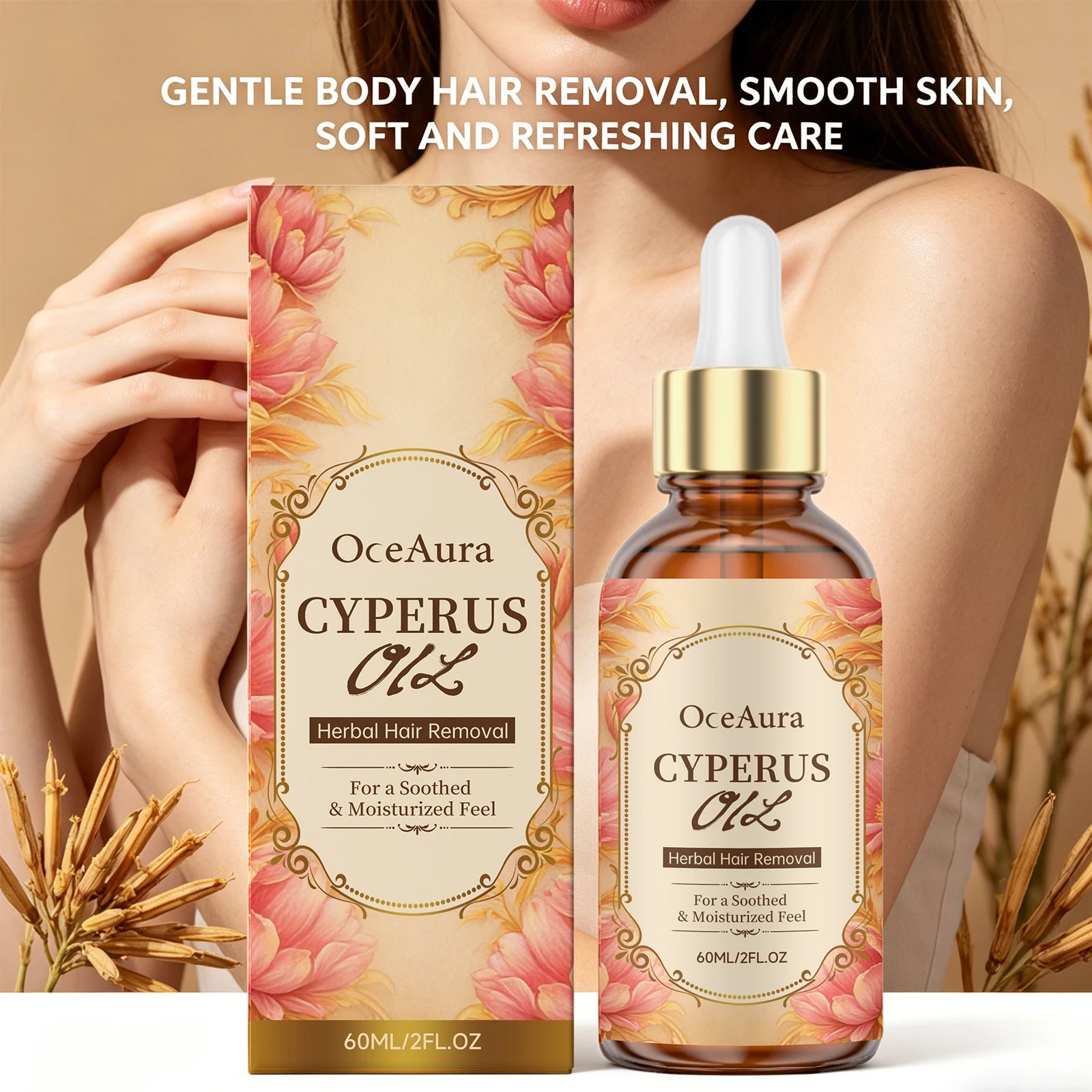 Cyperus Oil and Hair Growth Inhibitor for Smooth Post Shaving Skin Care - 7