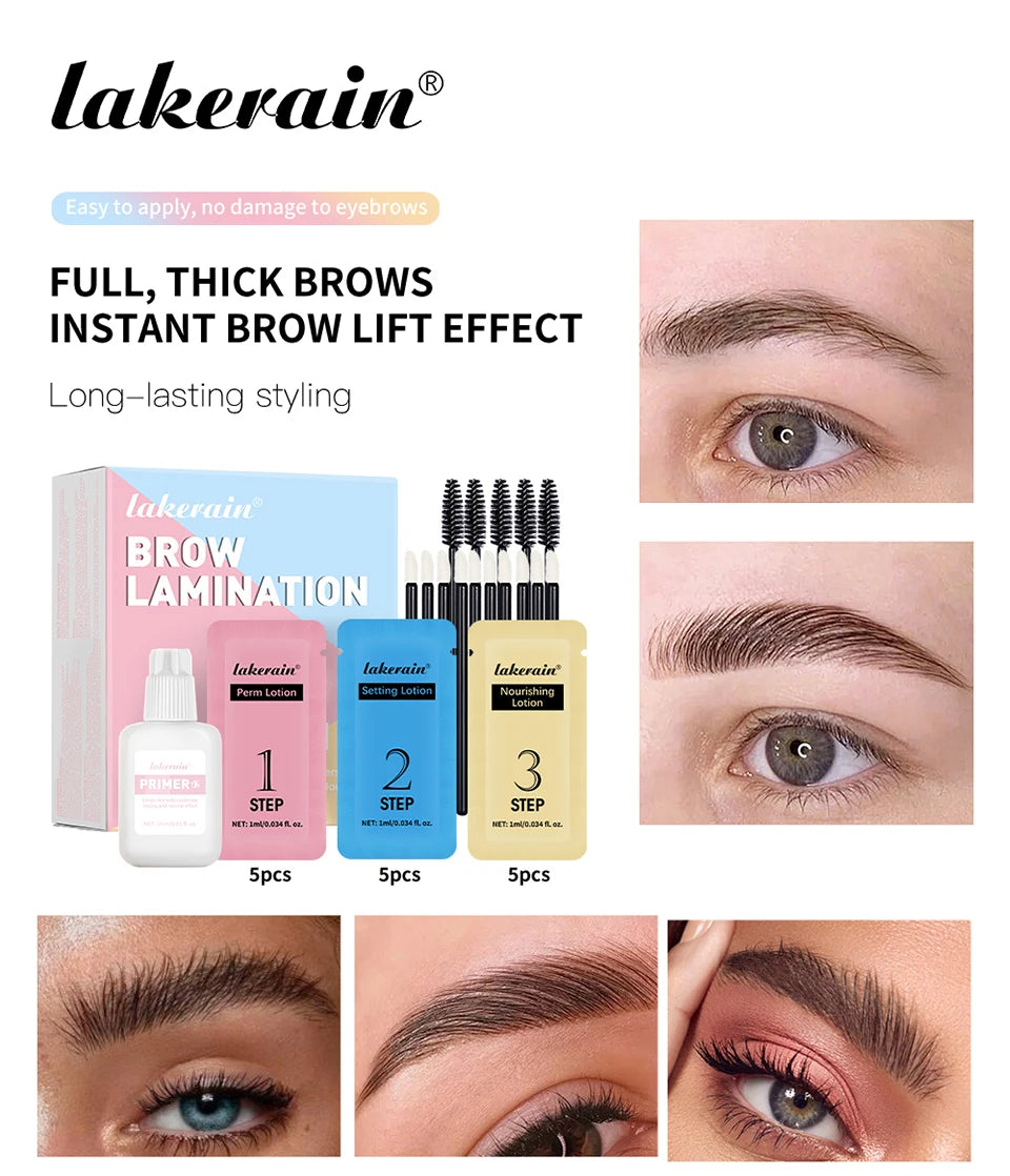 Brow Lamination Kit and Eyebrow Perm Set for Professional Salon Style Brows