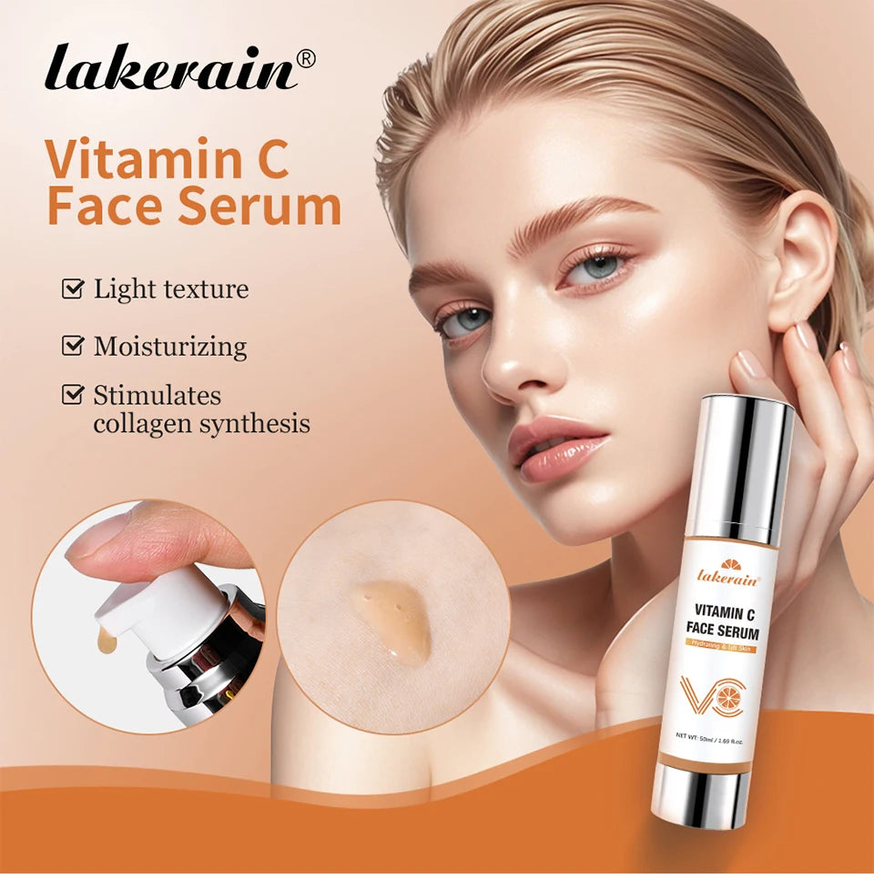 Vitamin C Serum and Brightening Essence for Daily Hydration and Youthful Skin