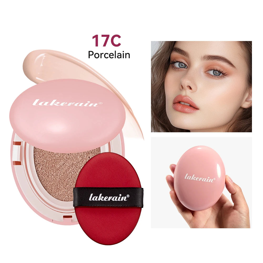 Semi Matte CC Cream Cushion and Long Lasting Foundation for Flawless Face Makeup - 52