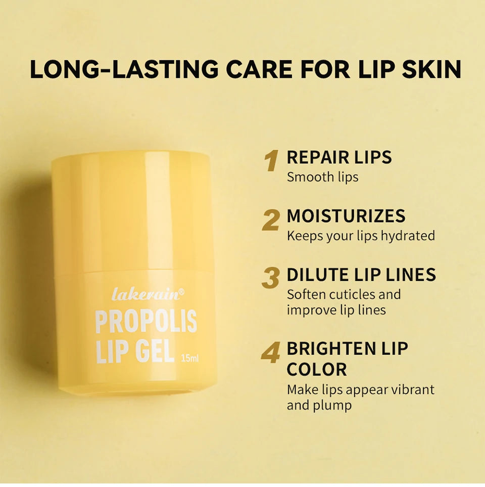 Propolis Lip Gel and Hydrating Lip Mask for Overnight Repair and Dry Lip Care - 10