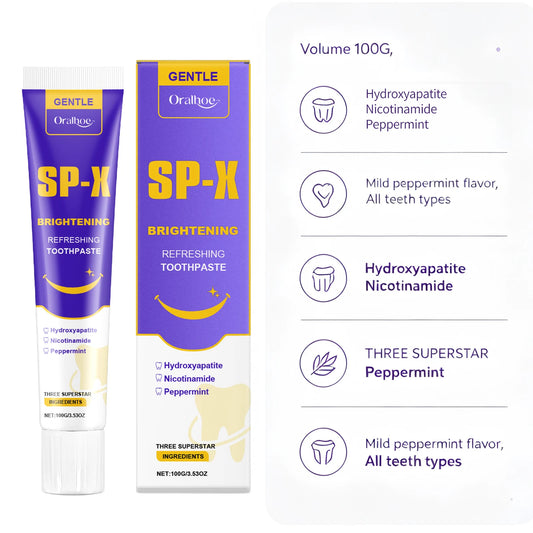 Brightening Toothpaste and Stain Remover for Daily Oral Hygiene and Whiter Smile