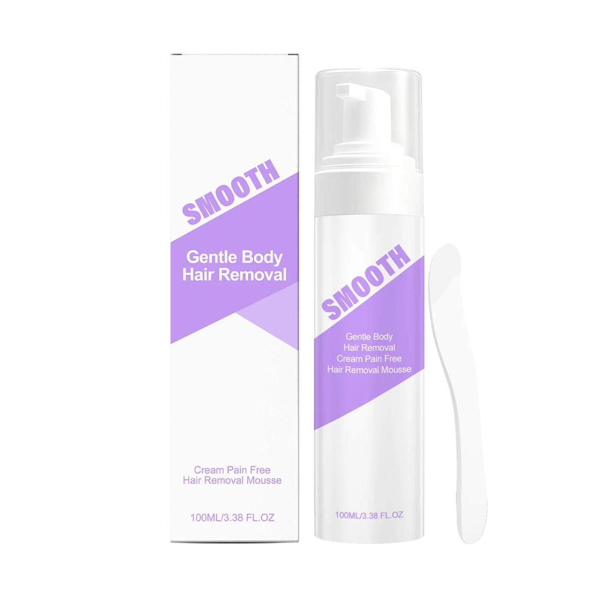Hair Removal Mousse and Depilatory Foam for Painless Body Hair Maintenance